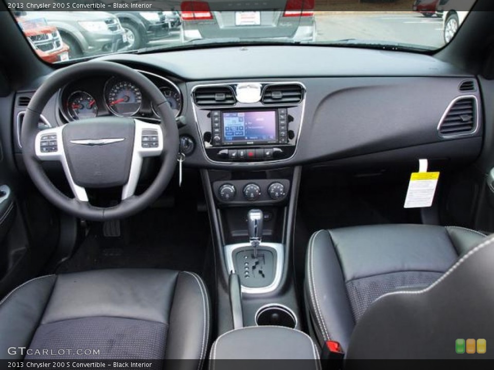 Black Interior Dashboard for the 2013 Chrysler 200 S Convertible #75952852