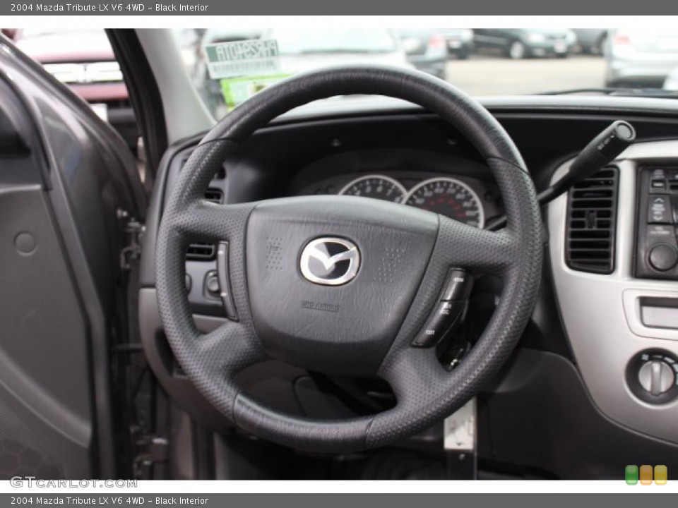 Black Interior Steering Wheel for the 2004 Mazda Tribute LX V6 4WD #75953242