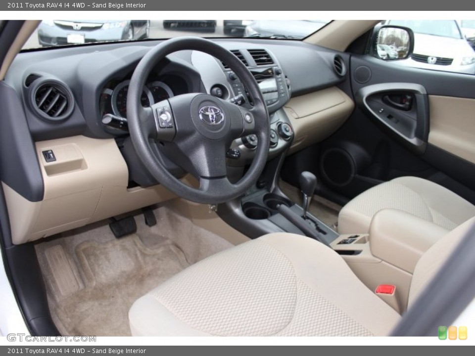 Sand Beige Interior Prime Interior for the 2011 Toyota RAV4 I4 4WD #75954583