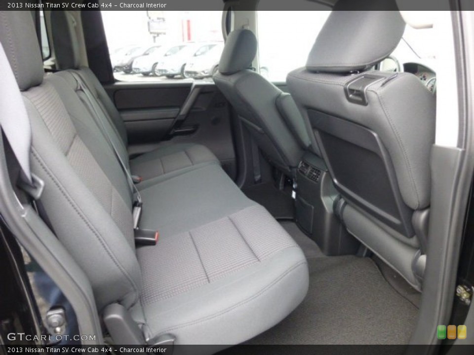 Charcoal Interior Rear Seat for the 2013 Nissan Titan SV Crew Cab 4x4 #75955088