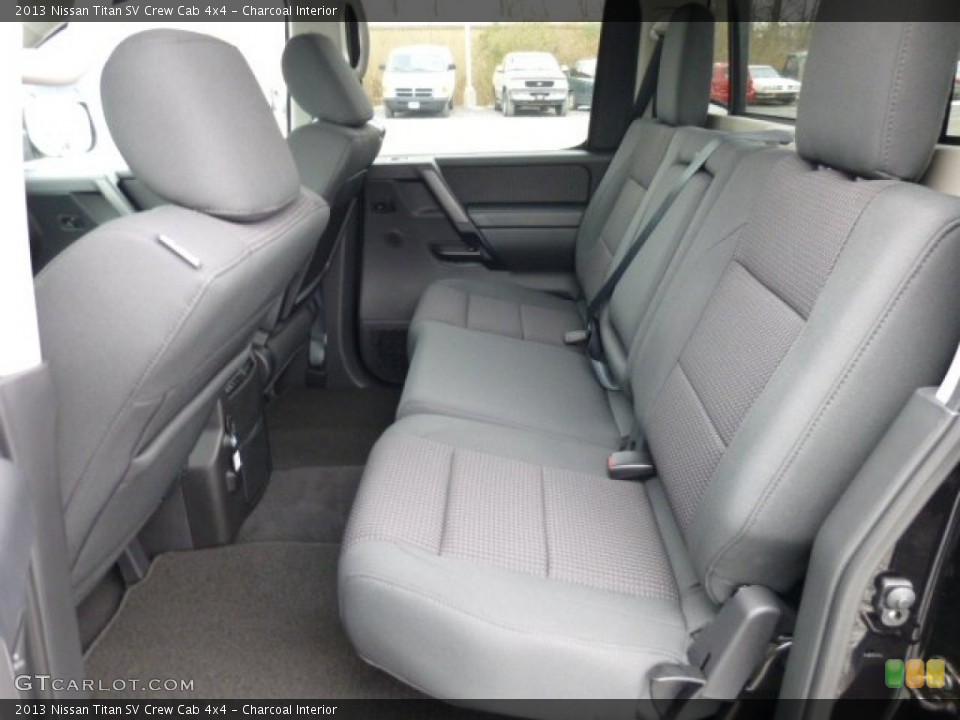 Charcoal Interior Rear Seat for the 2013 Nissan Titan SV Crew Cab 4x4 #75955121