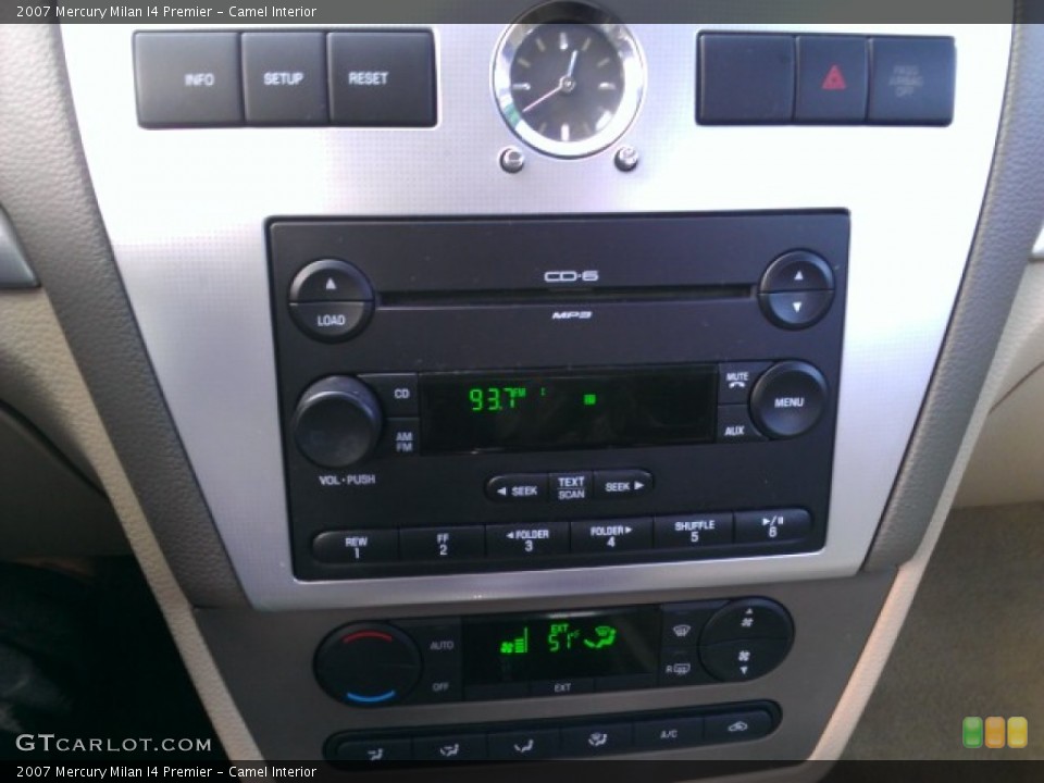 Camel Interior Controls for the 2007 Mercury Milan I4 Premier #75955163