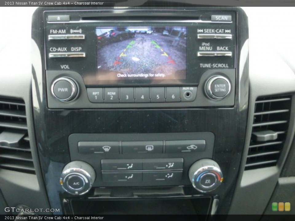 Charcoal Interior Controls for the 2013 Nissan Titan SV Crew Cab 4x4 #75955209