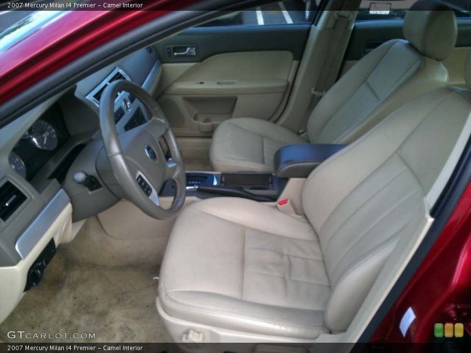 Camel Interior Front Seat for the 2007 Mercury Milan I4 Premier #75955272