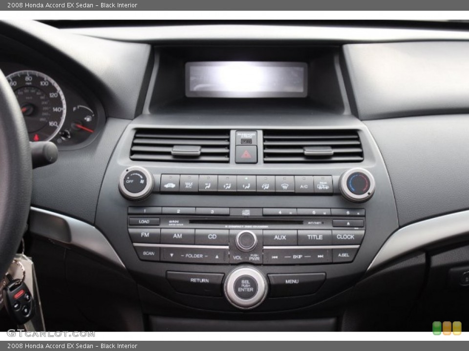 Black Interior Controls for the 2008 Honda Accord EX Sedan #75955975