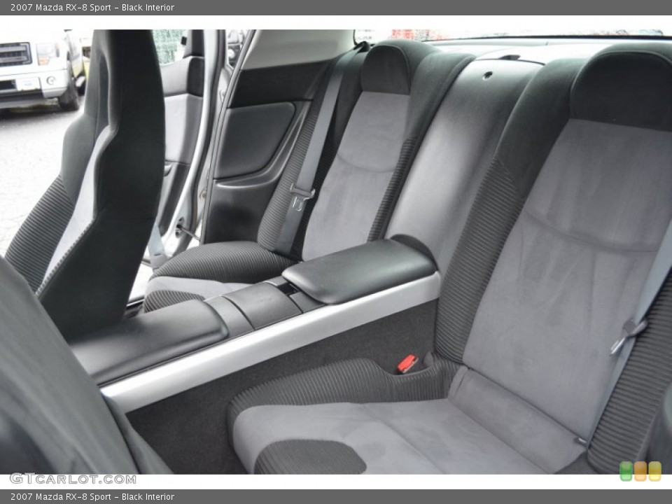 Black Interior Rear Seat for the 2007 Mazda RX-8 Sport #75956362
