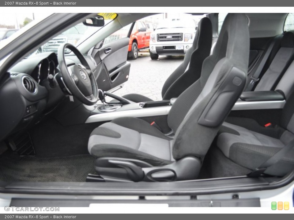 Black Interior Front Seat for the 2007 Mazda RX-8 Sport #75956383