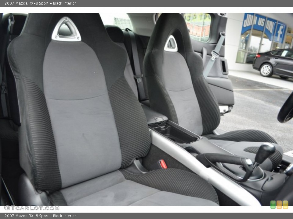 Black Interior Front Seat for the 2007 Mazda RX-8 Sport #75956449