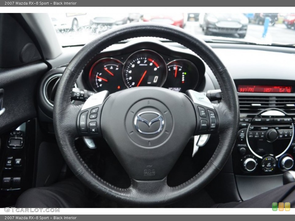 Black Interior Steering Wheel for the 2007 Mazda RX-8 Sport #75956512