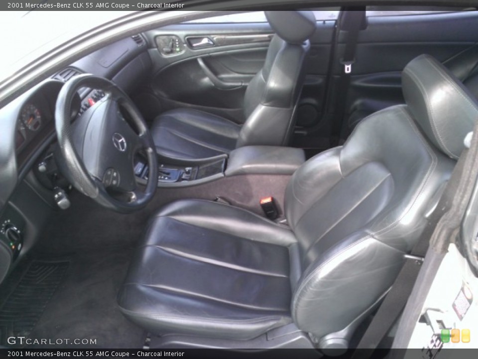 Charcoal 2001 Mercedes-Benz CLK Interiors