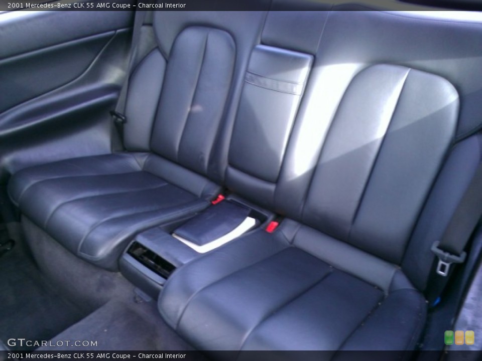 Charcoal Interior Rear Seat for the 2001 Mercedes-Benz CLK 55 AMG Coupe #75956569