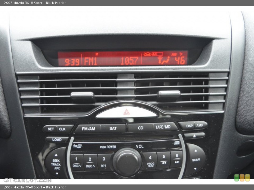 Black Interior Audio System for the 2007 Mazda RX-8 Sport #75956584