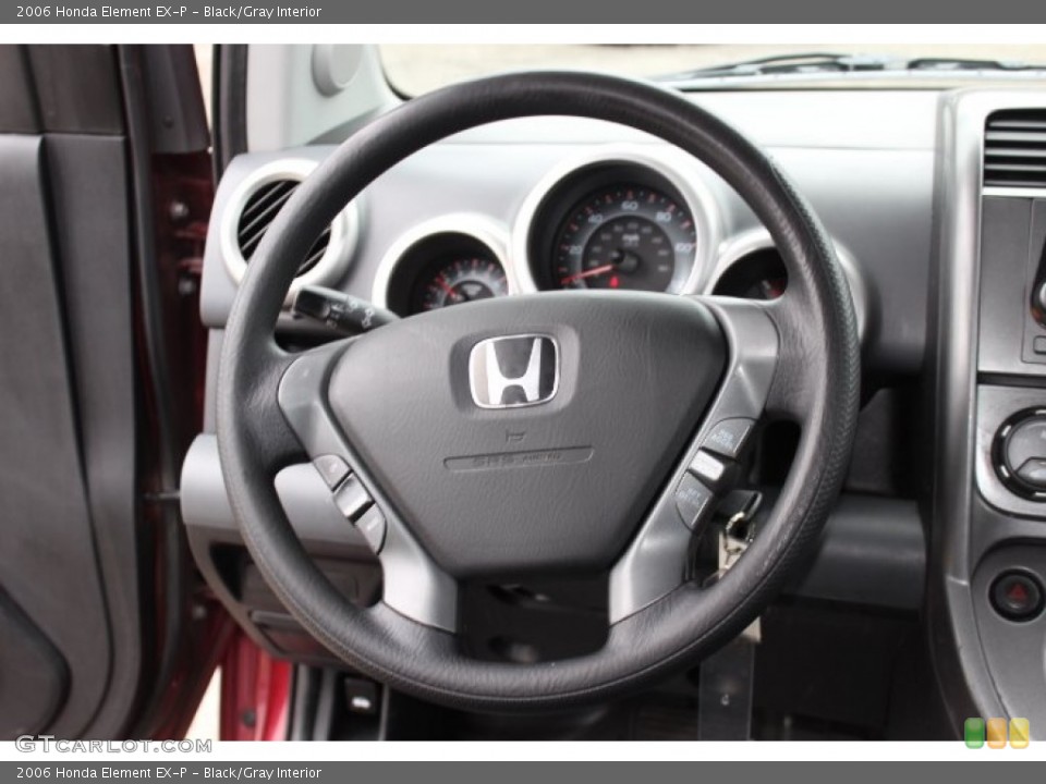 Black/Gray Interior Steering Wheel for the 2006 Honda Element EX-P #75956824