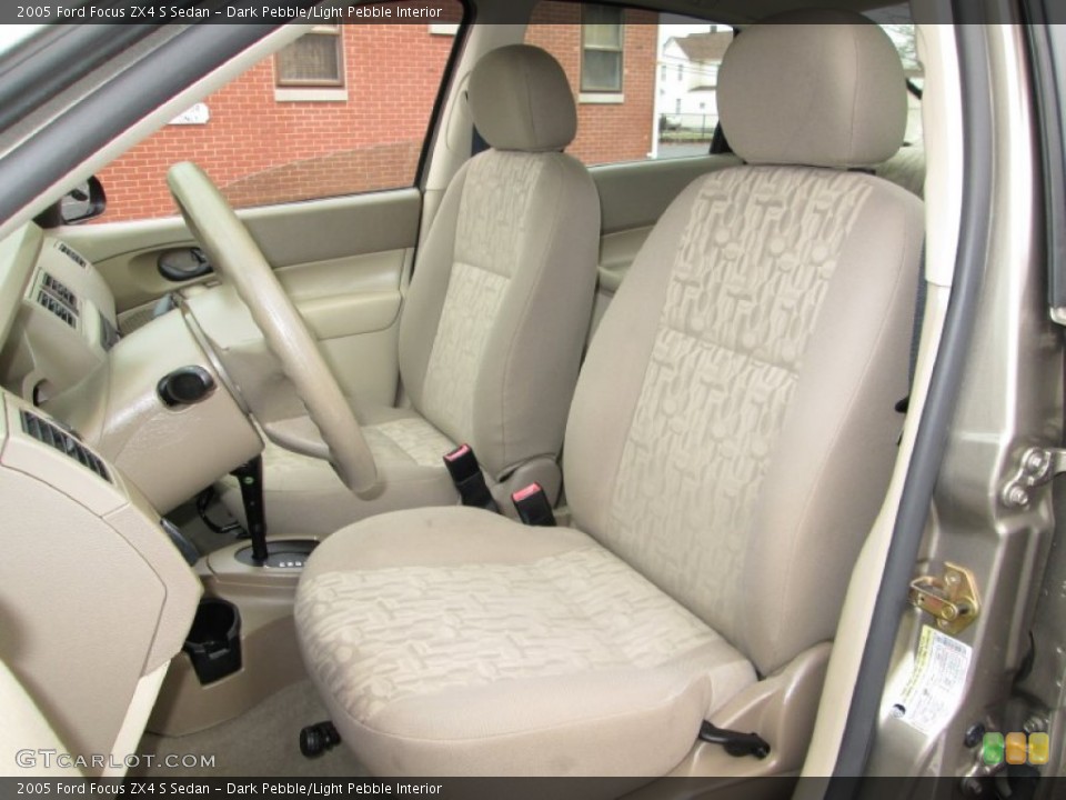 Dark Pebble/Light Pebble Interior Front Seat for the 2005 Ford Focus ZX4 S Sedan #75958063