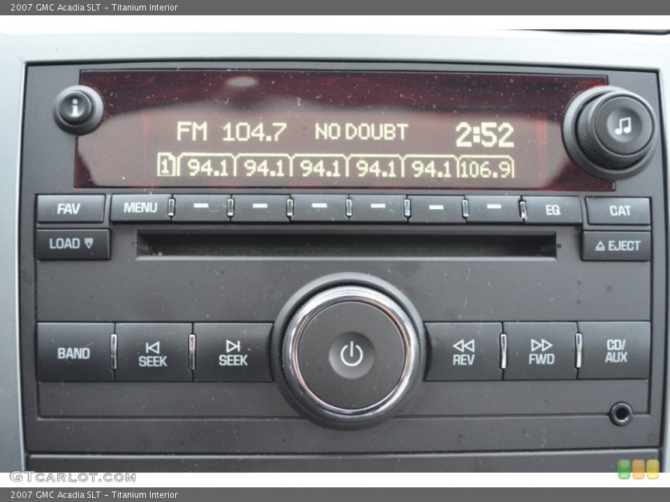 Titanium Interior Audio System for the 2007 GMC Acadia SLT #75958099