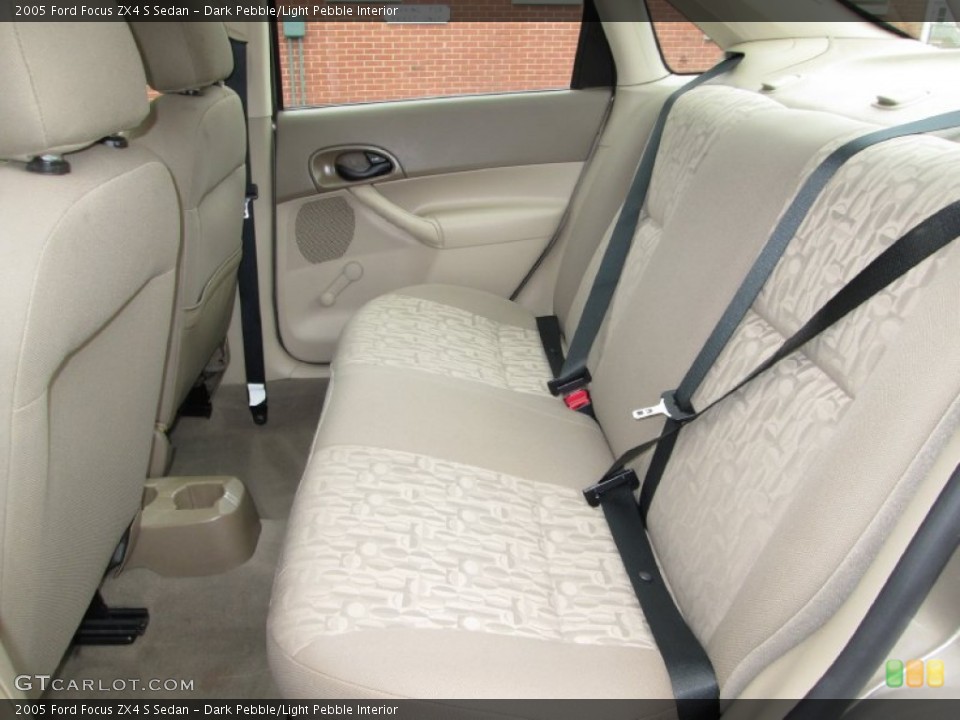 Dark Pebble/Light Pebble Interior Rear Seat for the 2005 Ford Focus ZX4 S Sedan #75958129