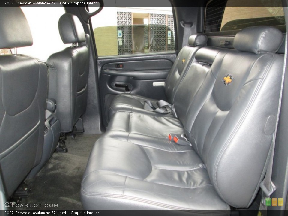 Graphite Interior Rear Seat for the 2002 Chevrolet Avalanche Z71 4x4 #75958597
