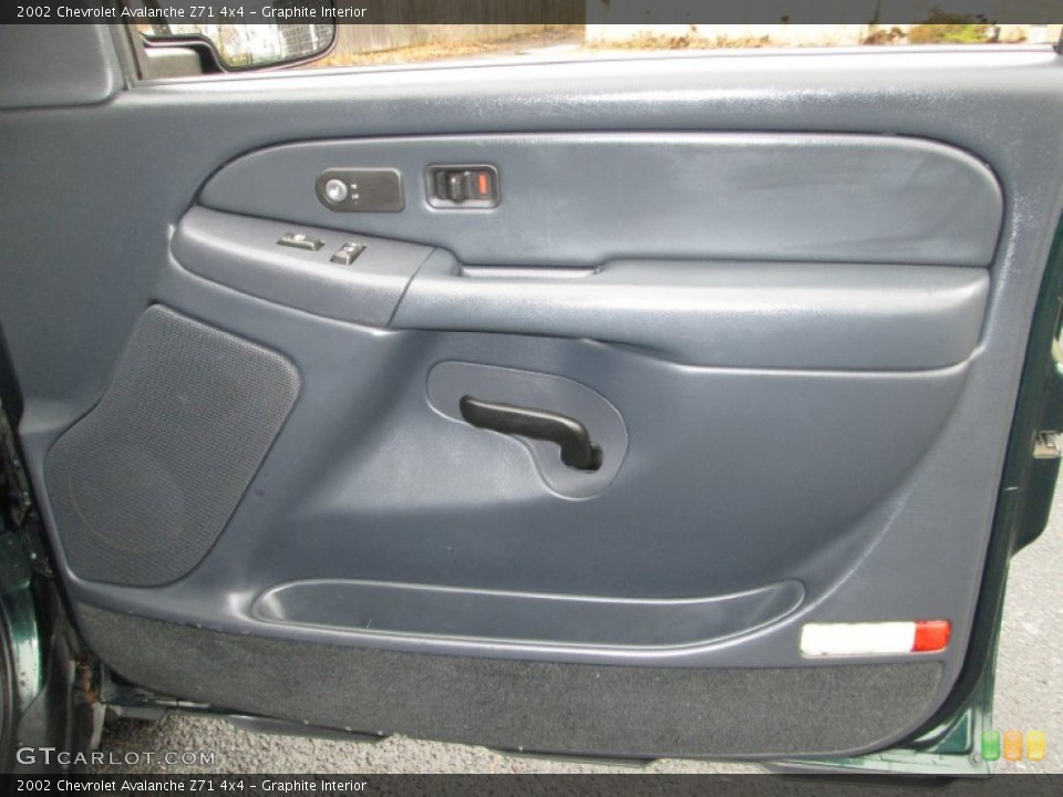 Graphite Interior Door Panel for the 2002 Chevrolet Avalanche Z71 4x4 #75958763