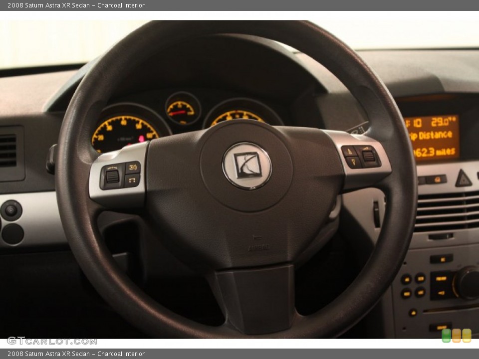 Charcoal Interior Steering Wheel for the 2008 Saturn Astra XR Sedan #75959928