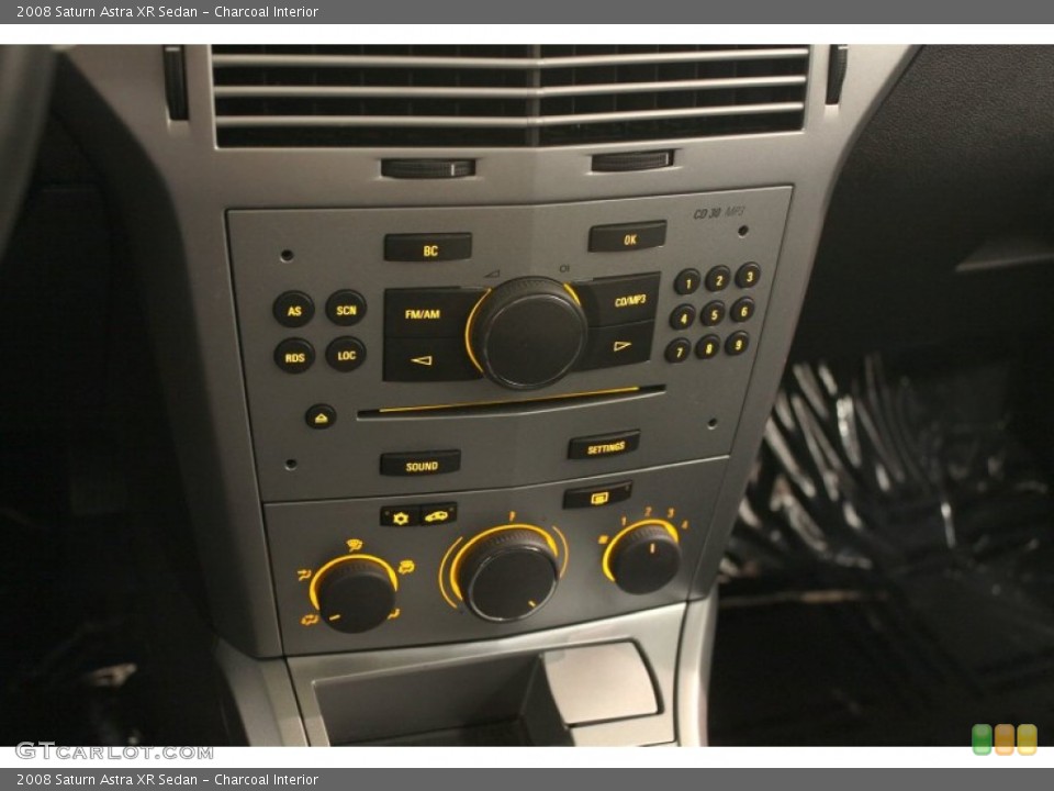 Charcoal Interior Controls for the 2008 Saturn Astra XR Sedan #75959992