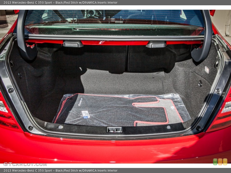 Black/Red Stitch w/DINAMICA Inserts Interior Trunk for the 2013 Mercedes-Benz C 350 Sport #75961261