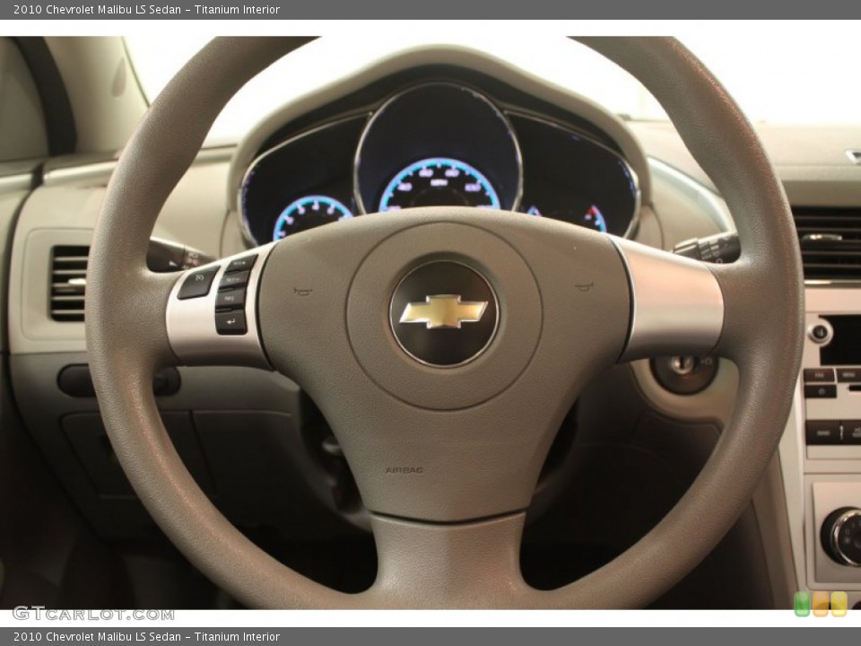 Titanium Interior Steering Wheel for the 2010 Chevrolet Malibu LS Sedan #75962347
