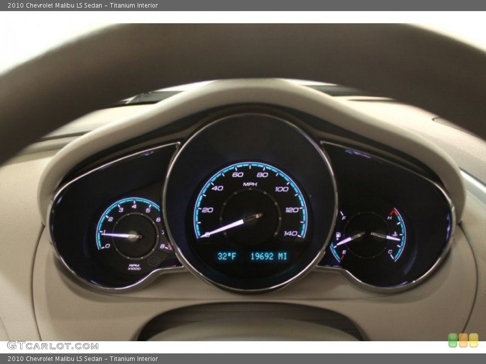Titanium Interior Gauges for the 2010 Chevrolet Malibu LS Sedan #75962361