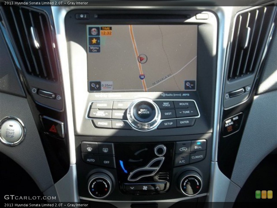Gray Interior Navigation for the 2013 Hyundai Sonata Limited 2.0T #75962599