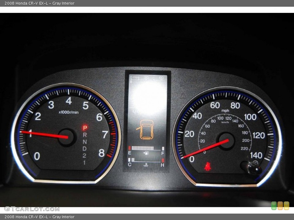 Gray Interior Gauges for the 2008 Honda CR-V EX-L #75963211