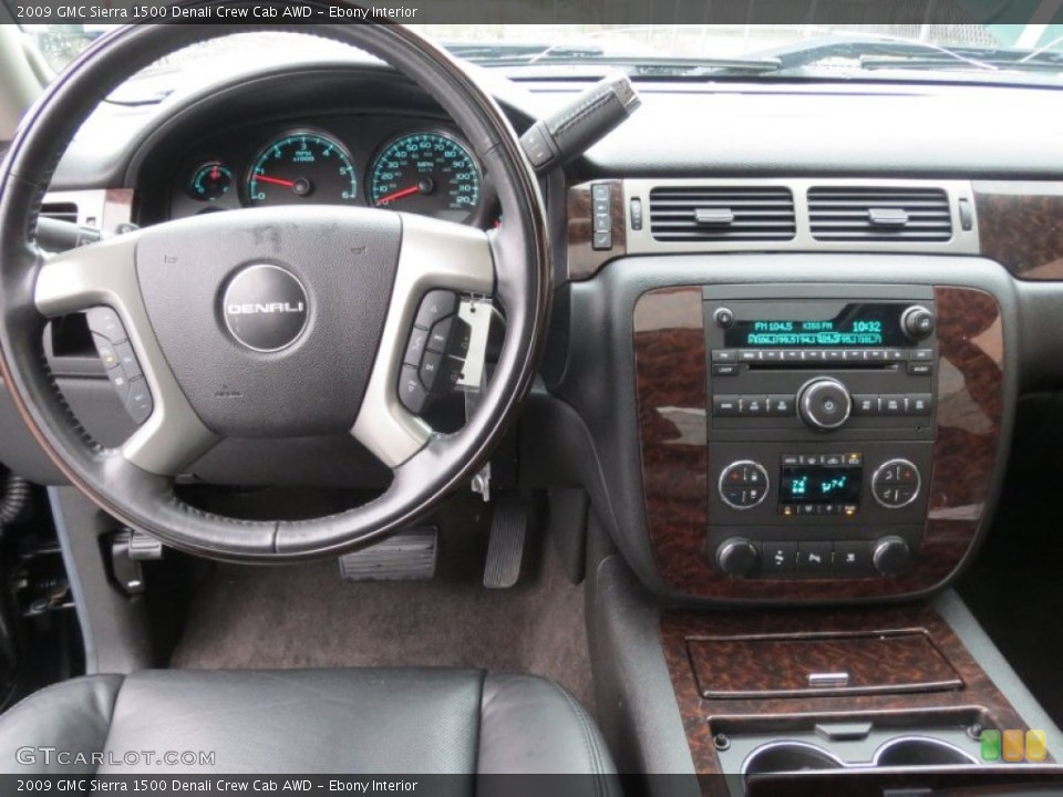 Ebony Interior Dashboard for the 2009 GMC Sierra 1500 Denali Crew Cab AWD #75965116