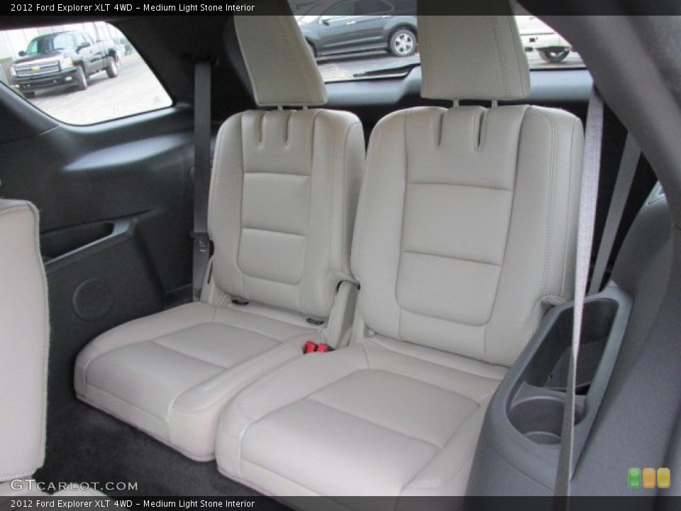 Medium Light Stone Interior Rear Seat for the 2012 Ford Explorer XLT 4WD #75967879