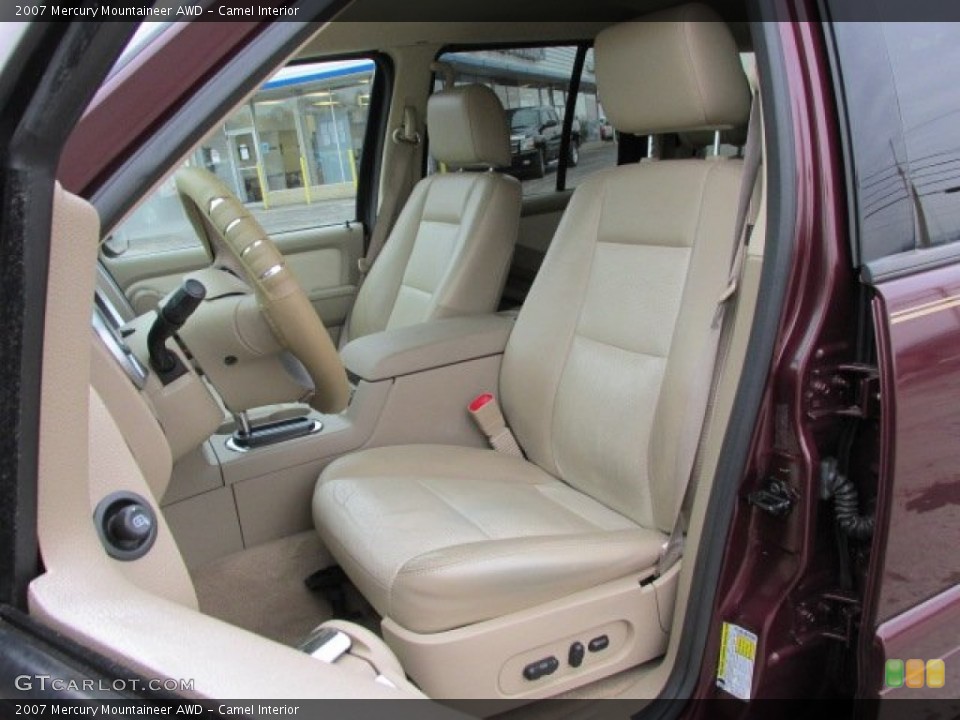 Camel Interior Front Seat for the 2007 Mercury Mountaineer AWD #75968336