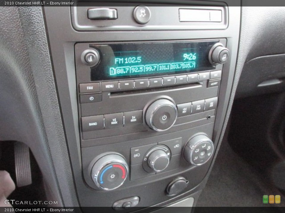 Ebony Interior Controls for the 2010 Chevrolet HHR LT #75968626