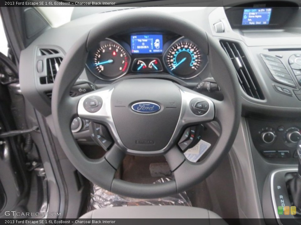 Charcoal Black Interior Steering Wheel for the 2013 Ford Escape SE 1.6L EcoBoost #75970112