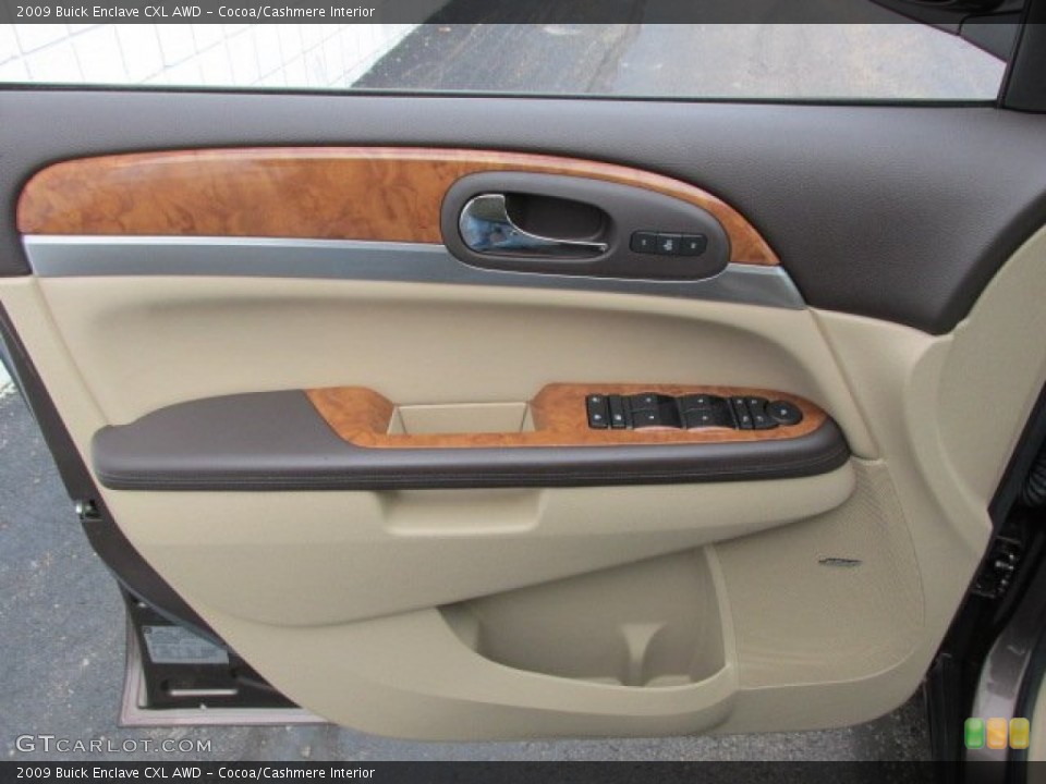 Cocoa/Cashmere Interior Door Panel for the 2009 Buick Enclave CXL AWD #75970987