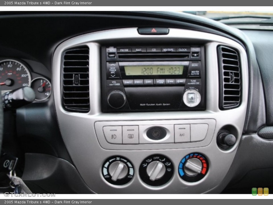 Dark Flint Gray Interior Controls for the 2005 Mazda Tribute s 4WD #75974080