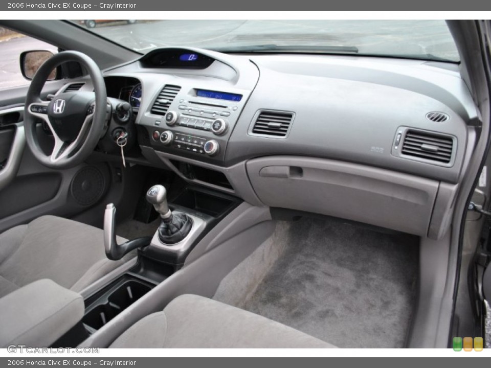 Gray Interior Dashboard for the 2006 Honda Civic EX Coupe #75974191