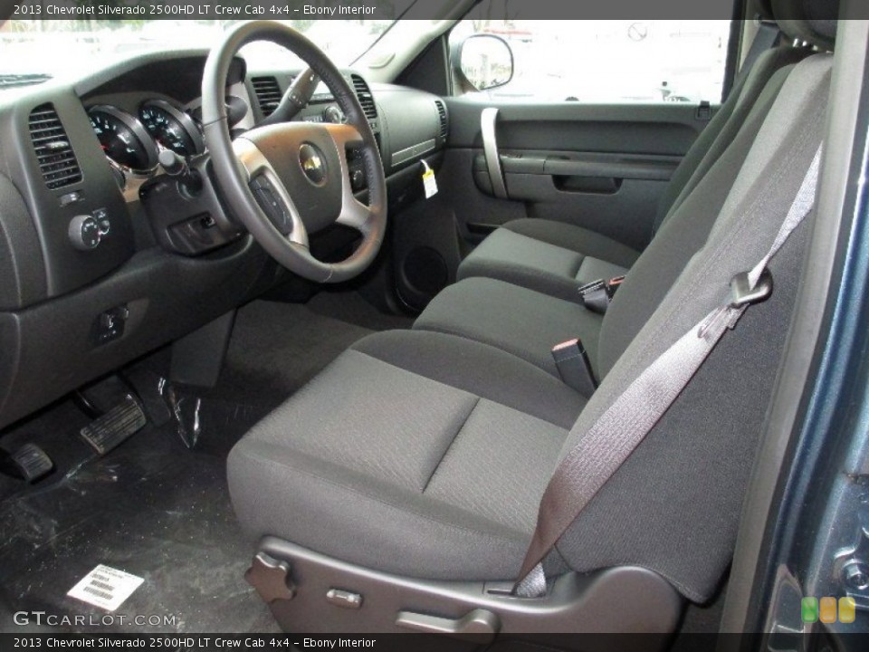 Ebony Interior Prime Interior for the 2013 Chevrolet Silverado 2500HD LT Crew Cab 4x4 #75975229