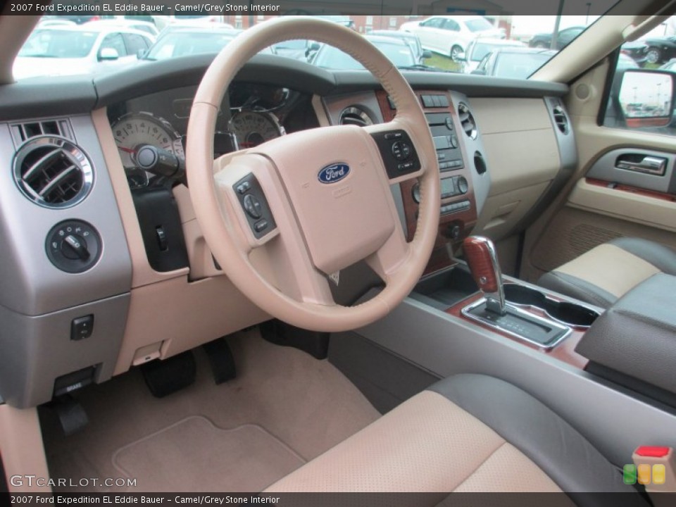 Camel/Grey Stone 2007 Ford Expedition Interiors