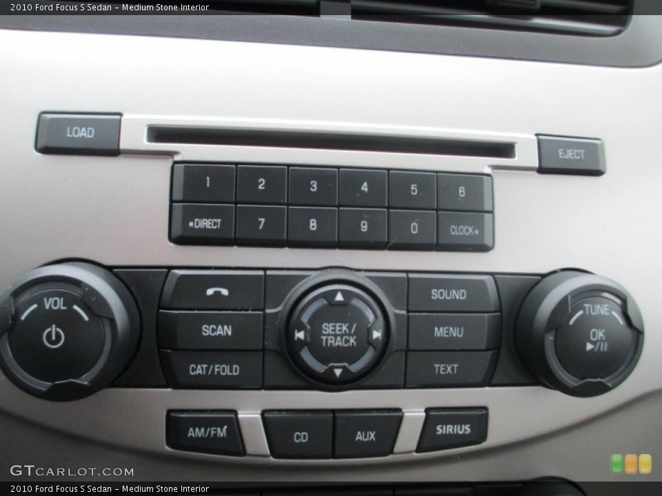 Medium Stone Interior Controls for the 2010 Ford Focus S Sedan #75975646