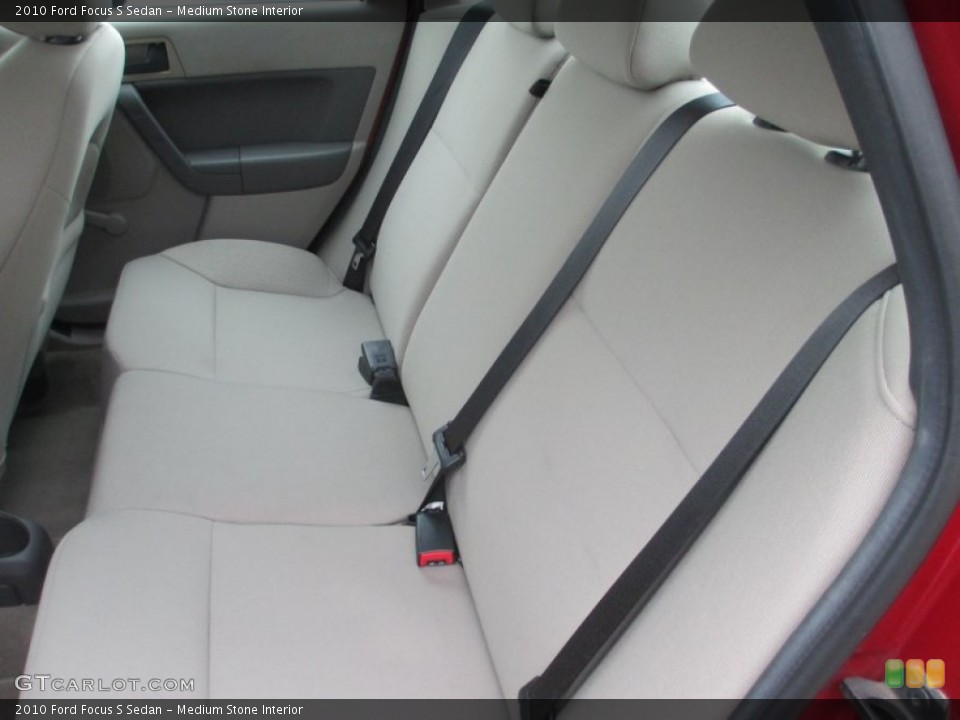 Medium Stone Interior Rear Seat for the 2010 Ford Focus S Sedan #75975692
