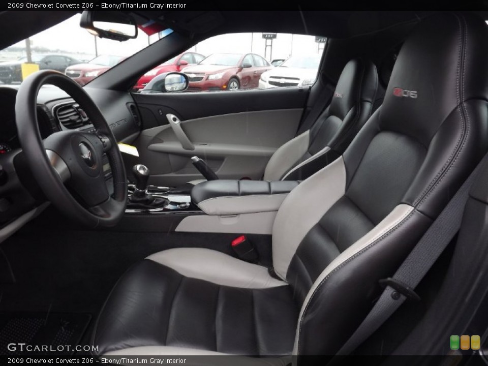 Ebony/Titanium Gray Interior Photo for the 2009 Chevrolet Corvette Z06 #75976663