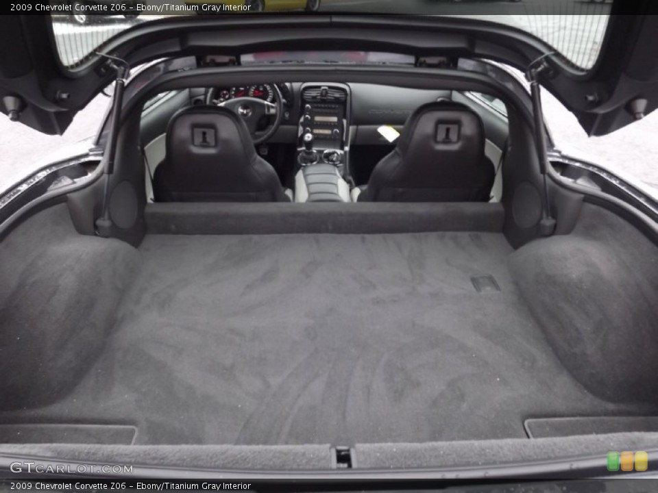 Ebony/Titanium Gray Interior Trunk for the 2009 Chevrolet Corvette Z06 #75976678
