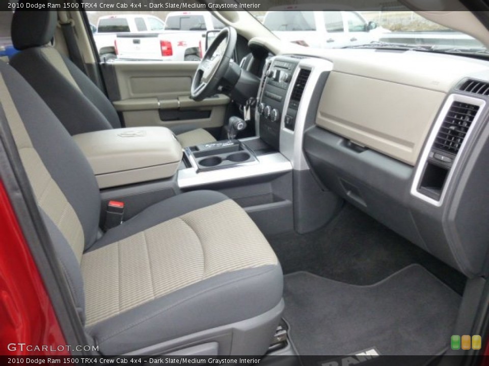 Dark Slate/Medium Graystone Interior Front Seat for the 2010 Dodge Ram 1500 TRX4 Crew Cab 4x4 #75978262