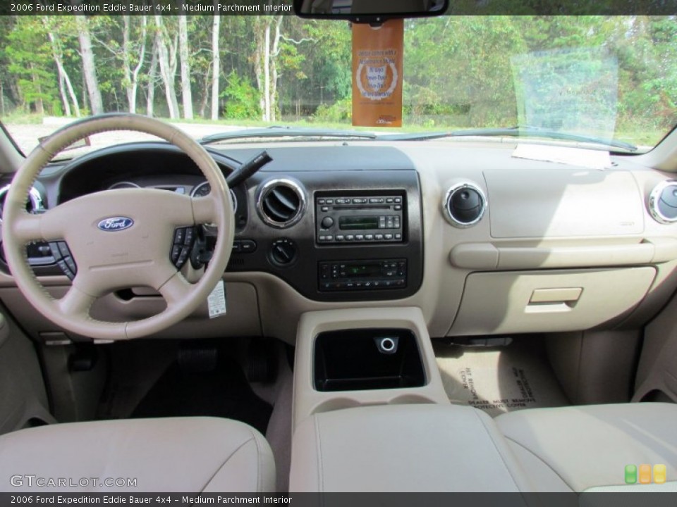 Medium Parchment Interior Dashboard for the 2006 Ford Expedition Eddie Bauer 4x4 #75979562