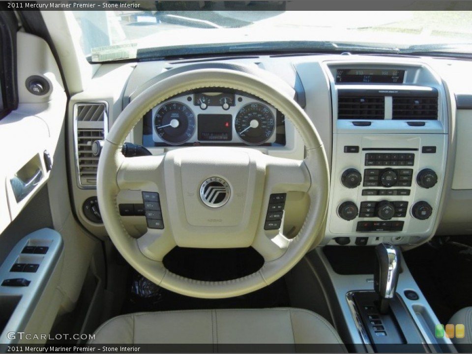 Stone Interior Steering Wheel for the 2011 Mercury Mariner Premier #75979945