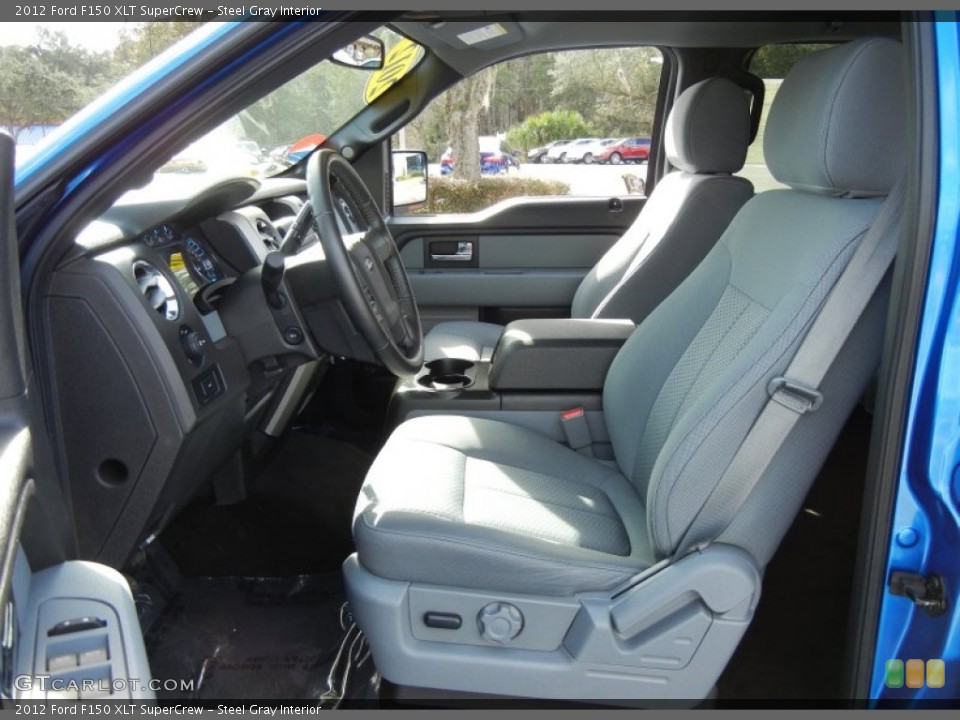 Steel Gray Interior Front Seat for the 2012 Ford F150 XLT SuperCrew #75980260