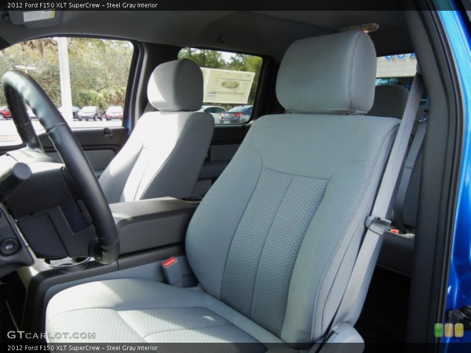 Steel Gray Interior Front Seat for the 2012 Ford F150 XLT SuperCrew #75980277