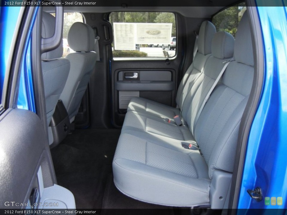 Steel Gray Interior Rear Seat for the 2012 Ford F150 XLT SuperCrew #75980308