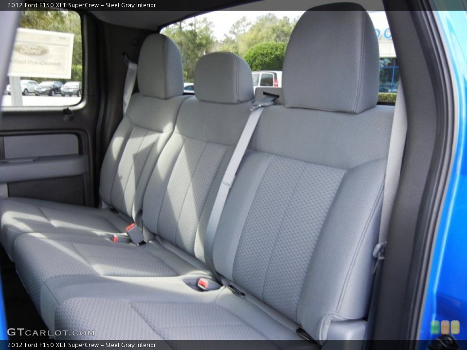 Steel Gray Interior Rear Seat for the 2012 Ford F150 XLT SuperCrew #75980325
